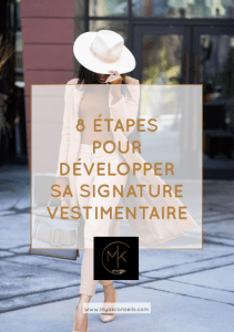 eBook - 8 étapes pour développer sa signature vestimentaire ©Mya K. Conseils